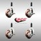 Service Caster 3 Inch 316SS Maroon Poly Swivel 3/4 Inch Expanding Stem Caster Set Brake SCC SCC-SS316EX20S314-PPUB-MRN-TLB-34-4 - alternate 4
